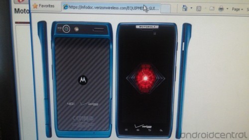 和Lumia900颜色一致 摩托RAZR蓝色版曝光 
