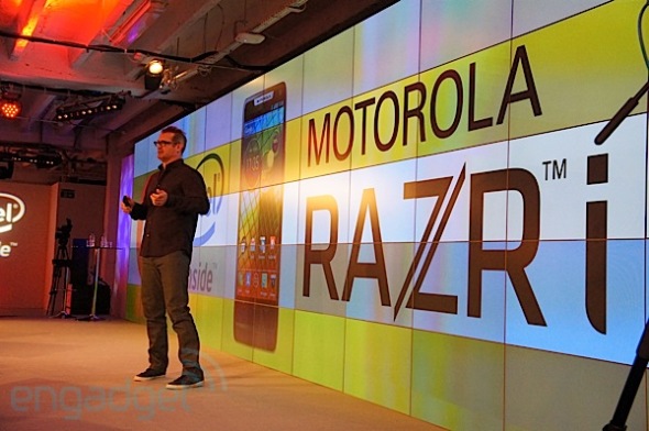 Motorola teams up with Intel, announces RAZR i in the Europe packs 2GHz Medfield processor, launches next month