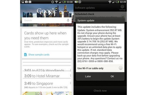 HTC One X终获果冻豆升级 One S紧随其后 