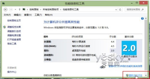 测测你的电脑Windows 8系统体验指数是多少