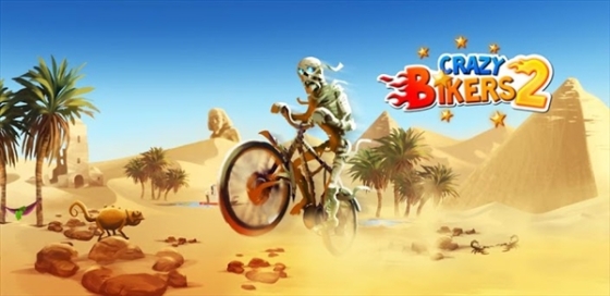 Android趣味自行车竞速游戏 《疯狂车手2》_软