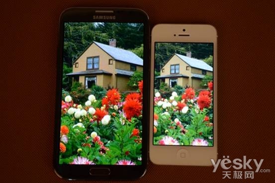 �콢���콢�Ľ���Note��Ա�iPhone5