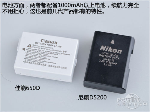 入门单反新时代佳能650D/尼康D5200横评