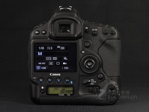 佳能 EOS-1D X黑色 背面图 