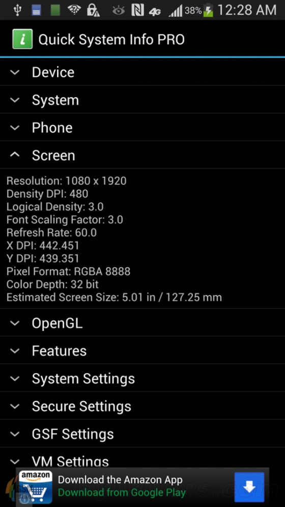 Galaxy S4配置再曝：5寸1080p屏/441ppi