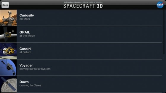 来自NASA的安卓应用Spacecraft 3D_软件学园