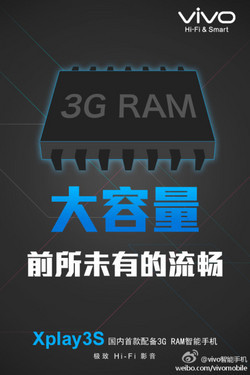 国内首款3GB RAM vivo Xplay3S配置曝光第2张图