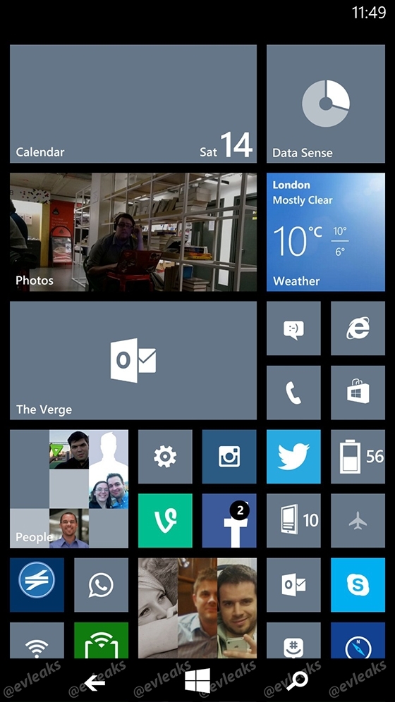 变化太大了！Windows Phone 8.1新图曝光 