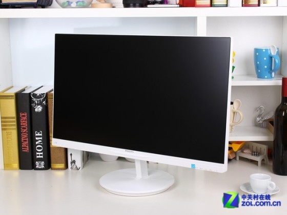 飞利浦 274E5QHAW白色 外观图