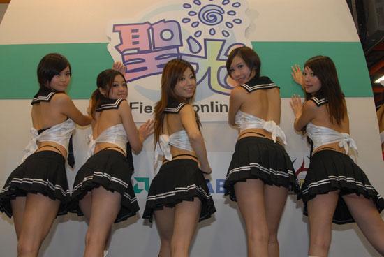 电玩展美女图欣赏