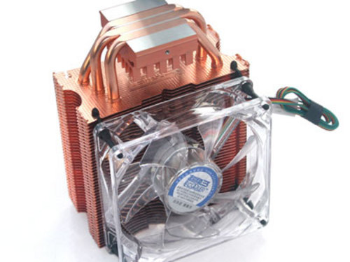 暴力散热器 超频三红海至尊版双风扇新体验