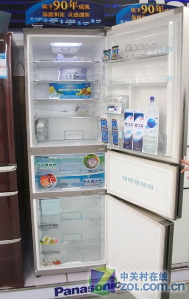 果蔬肉类随意存松下三开门冰箱7099元