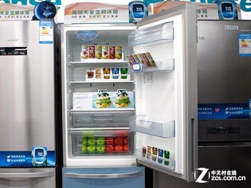 淡蓝外观受捧海信三开门冰箱现5499元