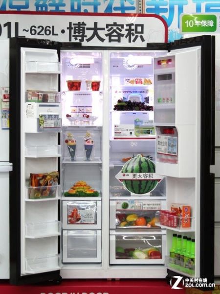 尊贵水晶元素LG进口对开门冰箱25800元