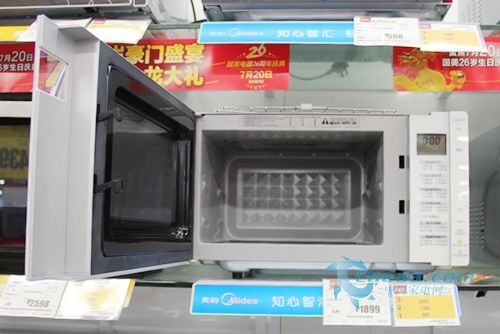 优雅白色 美的微波炉TG8MEM5-NWH_家电