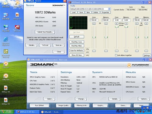8800GS�ɼ����ع⣡3DMark06�÷ֹ���