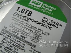 绿色32M海量1TB低价卖!西数绿盘节能
