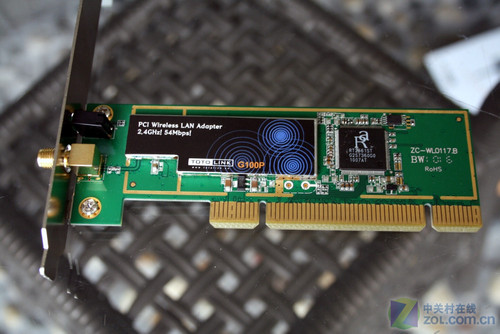 台式机轻松无线 TOTOLINK PCI网卡试用_硬件