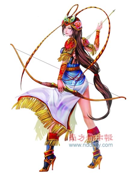 网游开发热度越来越高,很多网游人物也深受玩家喜爱。资料图片