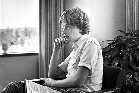 科技时代_图文：1979年盖茨在微软办公室