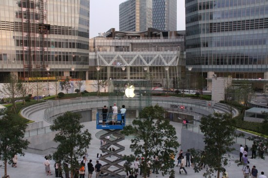 科技时代_苹果上海店10号开张 玻璃造型xx曝光(组图)