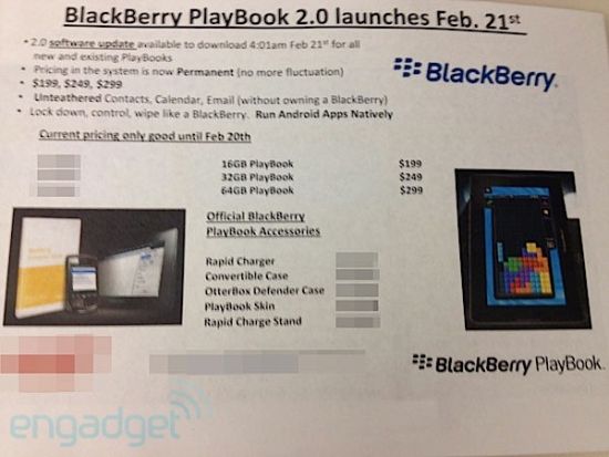 Engadget披露PlayBook OS 2.0上线日期