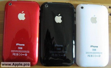 苹果也出翻盖机?iPhone 3G红色版神秘现身_手