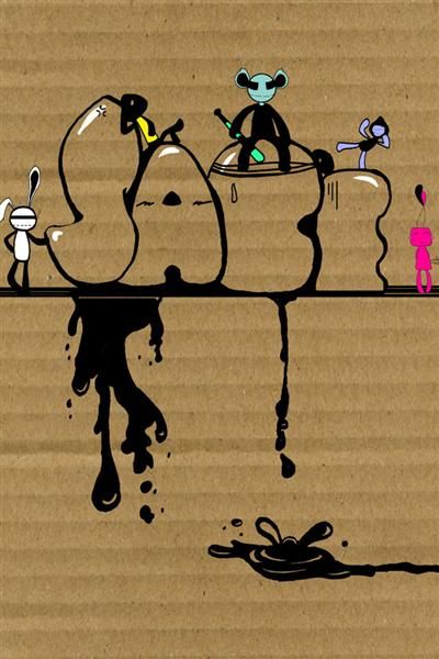 涂鸦风玩出个性 iPhone主题壁纸第1期_手机