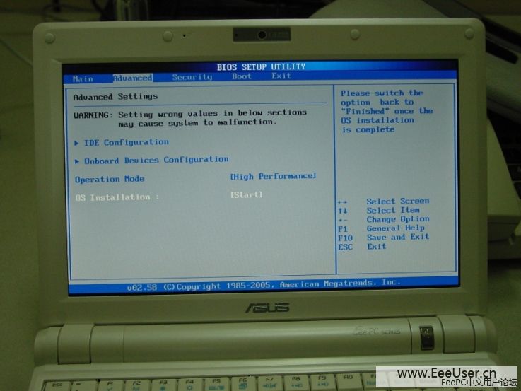 eeePC900安装XP篇