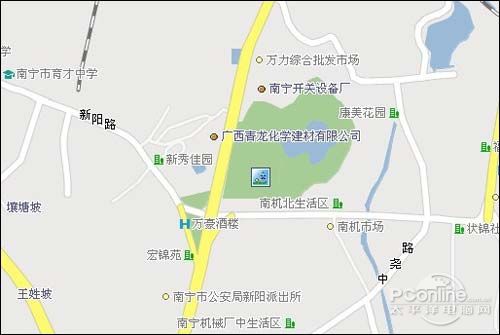 新秀公园足球场地址:南宁市新秀公园侧门地图