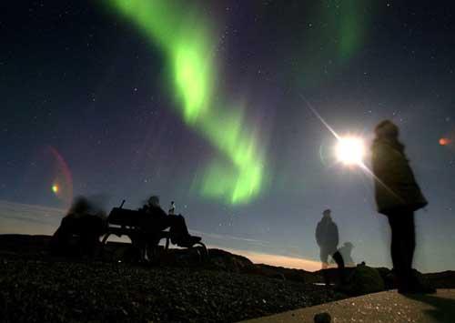 2007年度精彩太空照片：格陵兰绿色梦幻