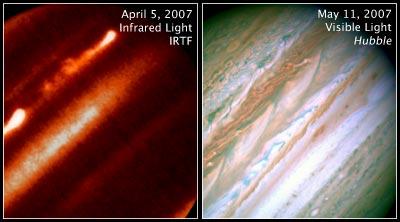 研究发现内部热量导致木星巨大气流风暴