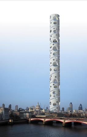 英国将建300层摩天塔楼高1524米从云层取水