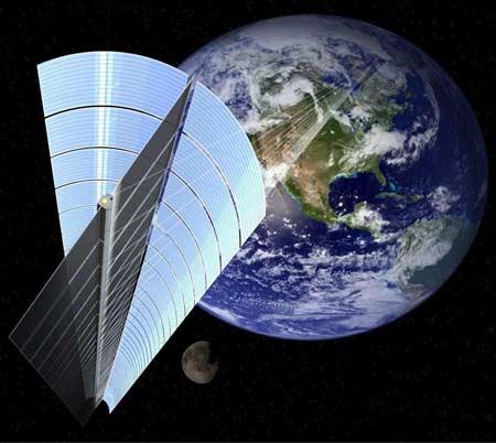 美拟建太空太阳能电站用卫星向地球供电(图)
