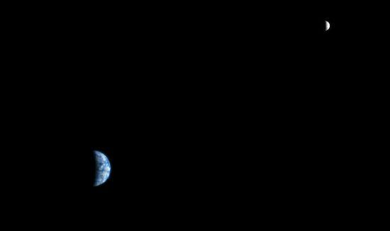 迄今最佳火星天空照片：从火星回望地球