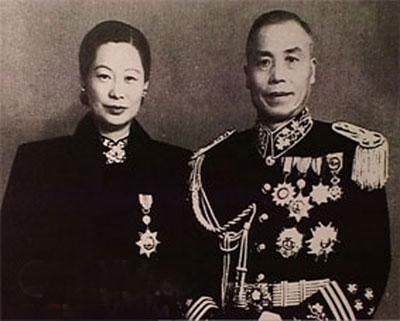 抗战胜利后的代总统李宗仁和夫人郭德洁