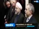 现场：伊朗总统乘地铁上班与簇拥乘客招手