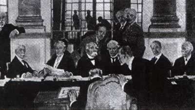 1919年4月30日，巴黎和会决定将德国在山东的权益转给日本