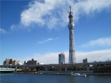 "天空树"新东京塔实景。 "天空树"新东京塔实景。