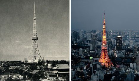 东京上世纪60年代和2010年对比照 东京上世纪60年代和2010年对比照