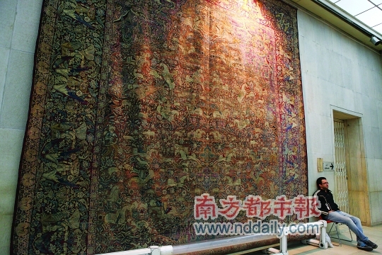德黑兰地毯博物馆里收藏的波斯地毯珍品。 德黑兰地毯博物馆里收藏的波斯地毯珍品。