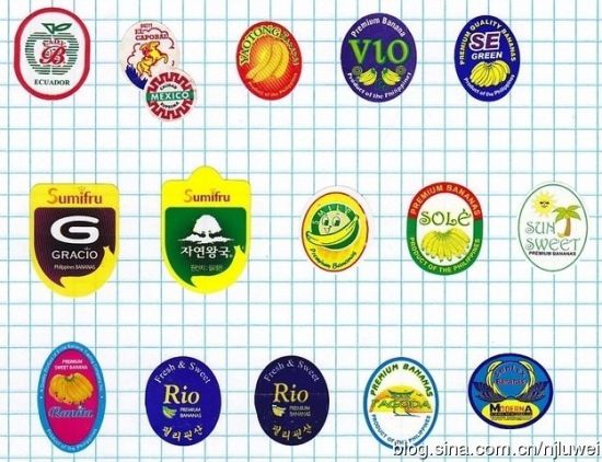 贝姬-马特兹的香蕉标签收藏。 贝姬-马特兹的香蕉标签收藏。