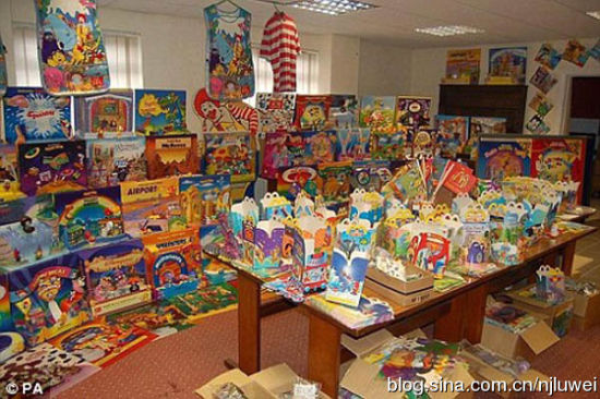 卢克-安德伍德收藏的麦当劳快餐玩具。 卢克-安德伍德收藏的麦当劳快餐玩具。