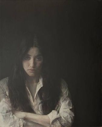 Lot 764何多苓 窗前的女人 油彩画布 90.5×80.5cm 1990年 Lot 764何多苓 窗前的女人 油彩画布 90.5×80.5cm 1990年
