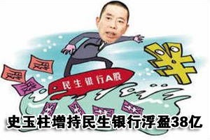 史玉柱增持民生银行浮盈38亿 承诺三年不减持