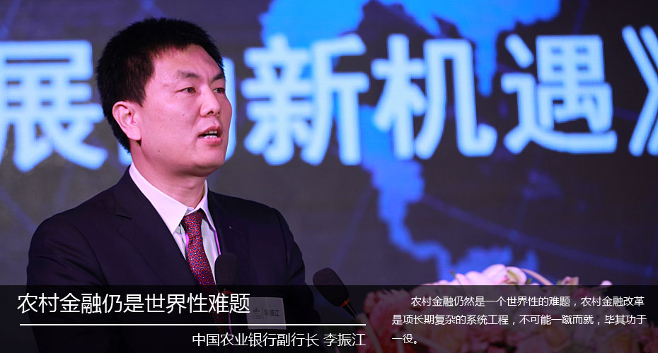 农行副行长李振江：农村金融仍是世界性难题
