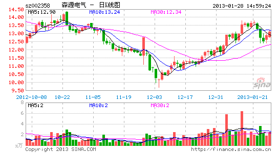 森源电气:2012年业绩同比增长51.18% _公司研