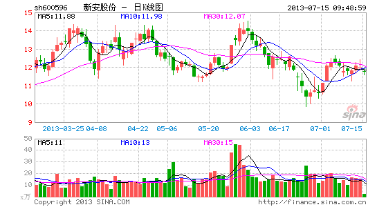 快讯:新安股份因暴雨受损 下跌|大盘|股市|股票