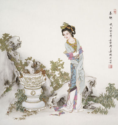 画家作品《春趣》 画家作品《春趣》