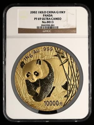 2002年熊猫1公斤精制金币 2002年熊猫1公斤精制金币